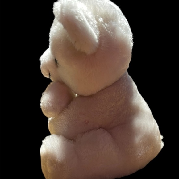 Vintage 1977 Dakin Nature Babies White Bear & Cub Plush Set 9” Hugging Toy - Picture 5 of 7